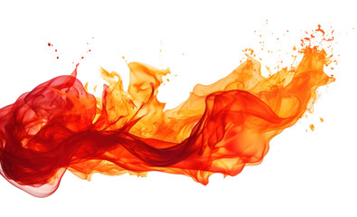 Canvas Print - PNG Fire backgrounds swirl smoke.