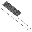 © Bandecak - simple black and white flat comb vector design