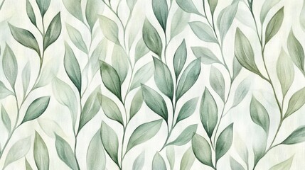 Poster - Botanical leaf pattern art studio setting digital illustration minimalist design close-up view nature inspired aesthetic