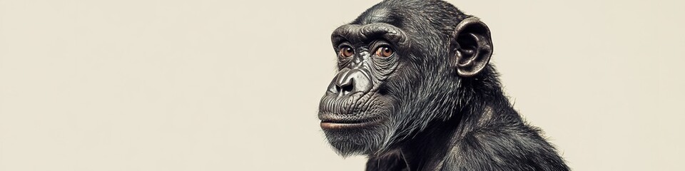 Poster - minimalistic photo of tropical exotic animal clean background focus on animal features