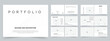 © farsigraphics01 - Modern white architecture and interior portfolio template design or real estate portfolio brochure