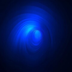Poster - Vibrant Blue Abstract Background With Swirling Patterns Creating a Sense of Depth and Movement in a Dark Environment