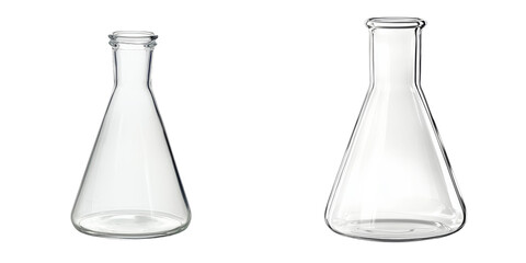 Aufkleber - White background image of a glass beaker used in a laboratory experiment.png