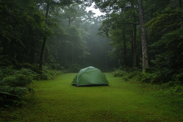 A tent pitched in a lush green meadow, camping scene --ar 3:2 --style raw --profile mtnj5gy --v 6.1 Job ID: 7b380e60-e750-4c74-b6b2-c59494b439d5