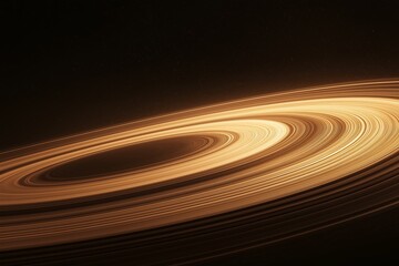 Poster - A close-up of Saturn’s rings with soft lighting and sharp details.