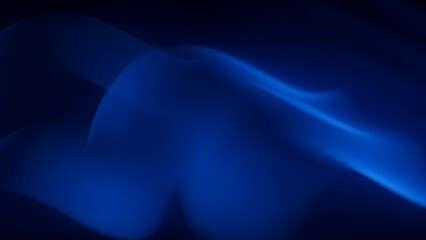 Poster - dark blue abstract backdrop: dark blue, flowing forms create a subtle abstract overlay texture, suit