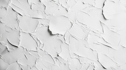 Poster - Textured background of weathered peeling white paper showcasing abstract patterns and layers for creative design purposes
