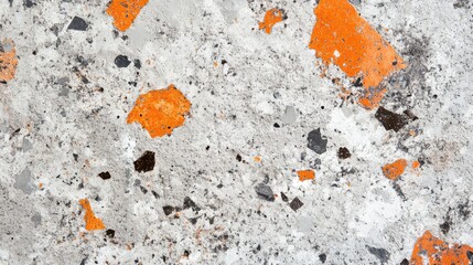 Aufkleber - Textured rough concrete surface with orange and gray tones ideal for backgrounds and graphic design projects