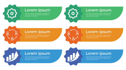 Fototapete - Modern Infographic slides presentation elements template. Business Process and step diagram. Data visualization timeline process infographic.
