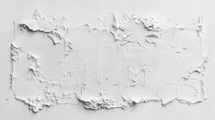 Poster - Textured rough white concrete wall with uneven surface ideal for backgrounds and design projects showcasing minimalism and simplicity.