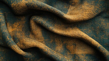 Poster - Textured Close-Up of Woven Fabric with Rich Earthy Tones and Subtle Patterns Ideal for Backgrounds and Design Projects
