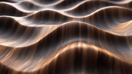 Poster - Elegant rosewood veneer texture with smooth, flowing waves showcasing rich grain patterns and warm tones ideal for design backgrounds.