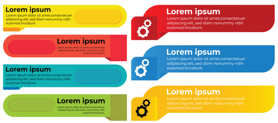 Fototapete - Modern Infographic slides presentation elements template. Business Process and step diagram. Data visualization timeline process infographic.
