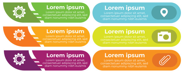 Fototapete - Modern Infographic slides presentation elements template. Business Process and step diagram. Data visualization timeline process infographic.