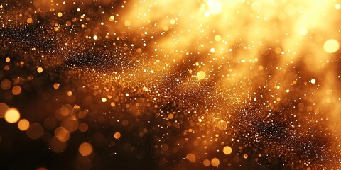 Poster - Golden glitter and sparkle background festive designs celebrations