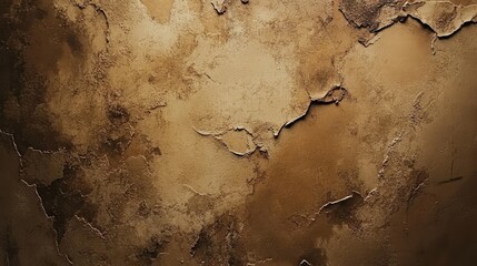 Poster - Textured aged brown paper background with torn edges and intricate patterns for artistic and design applications