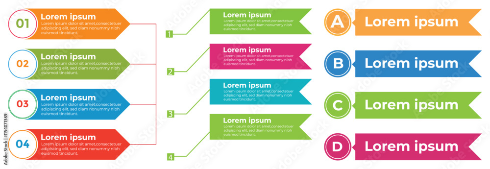 Modern Infographic slides presentation elements template. Business ...