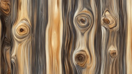 Poster - Natural pine wood texture showcasing unique patterns and knots ideal for design and decoration projects in various artistic applications.