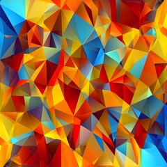 Poster - abstract geometric technology background