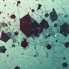 Poster - abstract geometric technology background