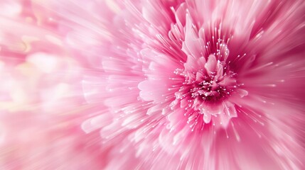 Poster - Abstract pink floral explosion with vibrant lights and defocused background for artistic and creative designs.