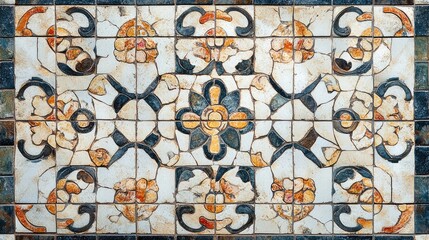 Aufkleber - Colorful Vintage Mosaic Tile Pattern Artistic Background Texture