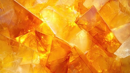 Poster - translucent amber stone slice background showcasing natural mineral patterns and textures for seamle