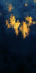 Aufkleber - Artistic Texture With Gold and Blue Hues Creates a Vibrant Abstract Backdrop for Creative Projects or Digital Design