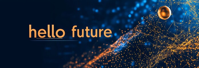 Fototapete - Connection of Technology and Innovation in the Digital Era With a Bright Future Ahead