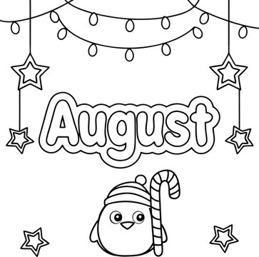 Starry Nights and Sweet Delights in coloring page