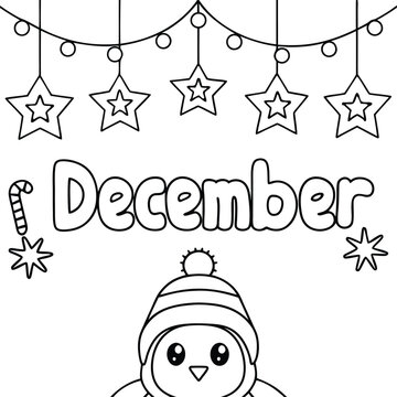 Starry Nights and Sweet Delights in coloring page