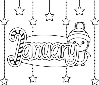 Starry Nights and Sweet Delights in coloring page