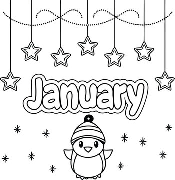 Starry Nights and Sweet Delights in coloring page