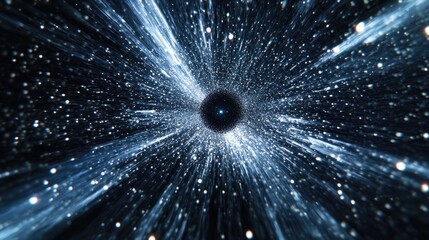 Wall Mural - galaxy with black hole