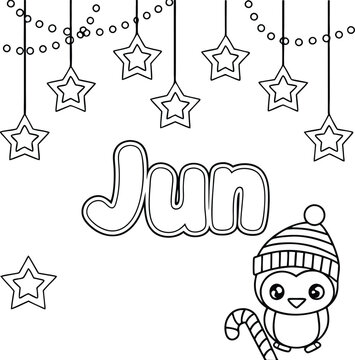 Starry Nights and Sweet Delights in coloring page