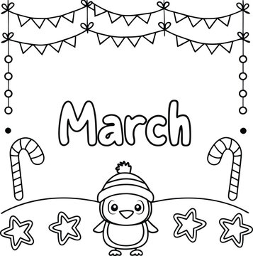 Starry Nights and Sweet Delights in coloring page