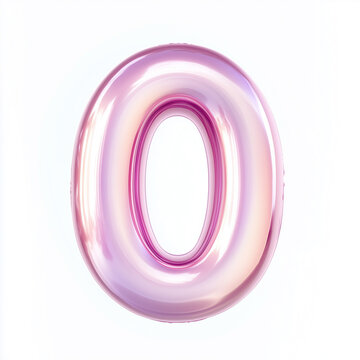 pink number 0