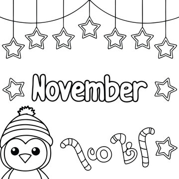 Starry Nights and Sweet Delights in coloring page