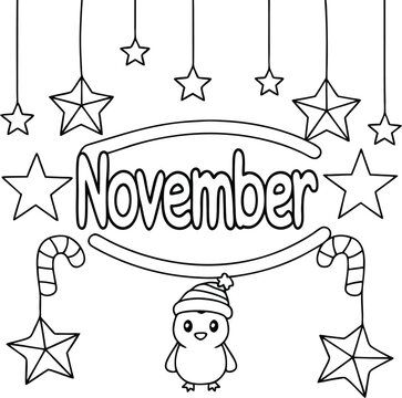 Starry Nights and Sweet Delights in coloring page