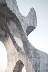 Poster - Concrete Sculpture with Holes