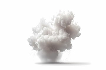 Wall Mural - dramatic white cloud with soft edges on a bright background