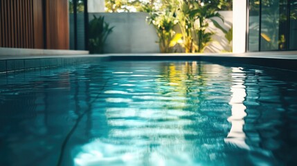 Canvas Print - In-home swimming pool