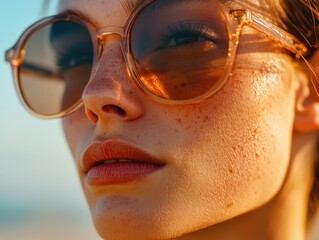 Wall Mural - Woman with sunglasses