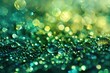 © Maryna - Glittering Green Abstract Background for Christmas and Celebration