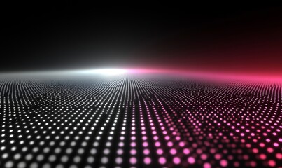 Wall Mural - Grids Grids of glowing pixels pulsating with a futuristic vibe. Generative AI