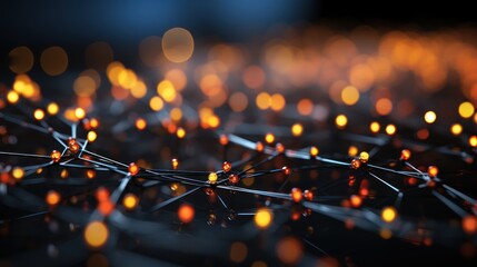Illuminated Network: Abstract Digital Connections