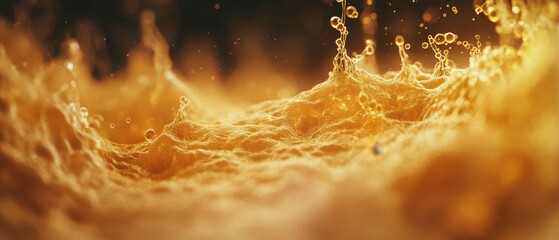 Wall Mural - Fluid Particles Particles of light suspended in fluid motion, glowing softly. Generative AI