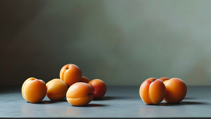 Wall Mural - Fresh apricots on a table