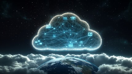 Poster - Cloud computing connecting world devices and data in space