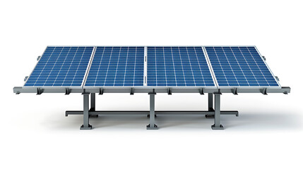 solar panels isolated on white background